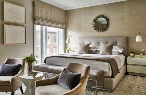J. Patryce Design Waterfront Townhouse master bedroom